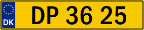 Trailer License Plate